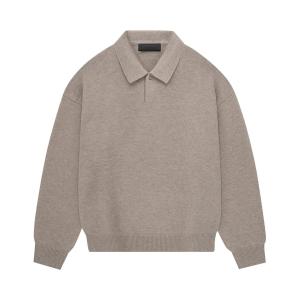 Вязаная футболка-поло Fear of God Essentials Core Heather
