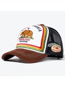Бейсболка King Kerosin Trucker Cap California, коричнево-черная