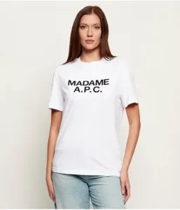 Футболка Мадам straight fit A.P.C, белый