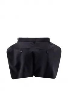 Шорты-клеш в тонкую полоску SACAI, синий