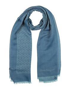 Шарф Ferragamo, серо-синий