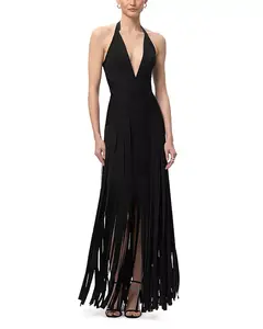 Алое платье Hervé Léger, черный