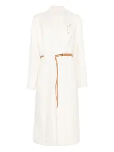 Пальто с поясом Liska, бежевый