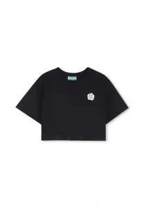 Базовая футболка mit elastischer taille Kenzo Kids, Black