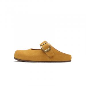 Женские кожаные сандалии с закрытым носком, резиновая подошва, в стиле пэчворк ST&SAT, Sand