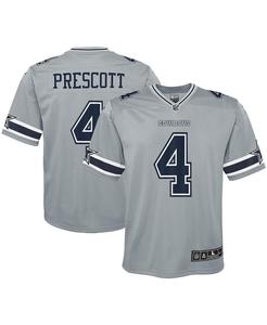 Джерси Big Boys Dak Prescott Silver Dallas Cowboys Inverted Team Game Nike