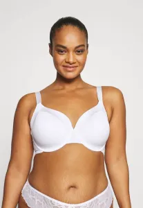 Бюстгальтер dahlia матовый блестящий плюс на косточках Lindex, White