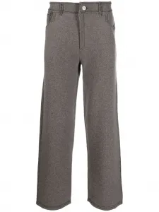 Брюки с контрастной строчкой Barrie, коричневый