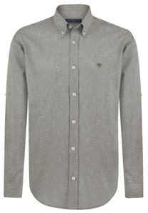 Рубашка на пуговицах классического кроя Felix Hardy, серый