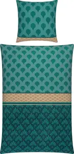 Постельное белье петроль 1x 135x200 см + 1x 80x80 см Erwin Müller