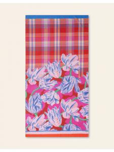 Клетчатый шарф Atulp розового цвета Oilily