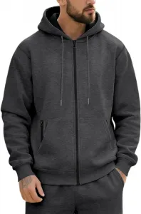 Мужской теплый пуловер с карманами Kanga, легкая худи на молнии