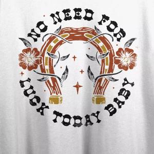 Футболка с графическим рисунком для юниоров No Need for Luck Today