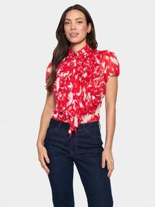 Lilja майка с коротким рукавом в стиле креп Saint Tropez, Red/Multi