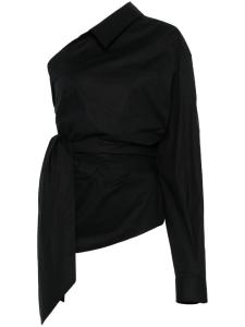 Moschino рубашка асимметричного кроя, черный