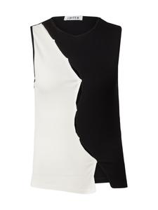 Топ EDITED Kaia, черный/белый