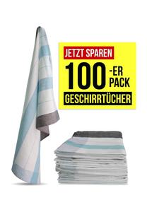 100 хлопчатобумажных кухонных полотенец Aspero, синий