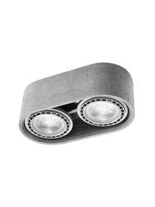 Потолочный светильник SPATTIO 2 серого цвета, высота 9 см Nice Lamps