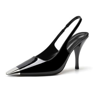 Туфли женские на высоком каблуке Wecker, цвет 712 Black (6cm)