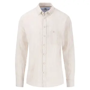 Рубашка Fynch Hatton 15046160 Linen Fine Stripe, бежевый