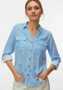 Новая блузка с пуговицами vmbumpy noos Vero Moda, Nebulas Blue