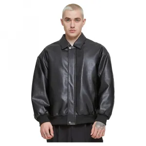Куртка Urban Classics Synthetic Leather, черный