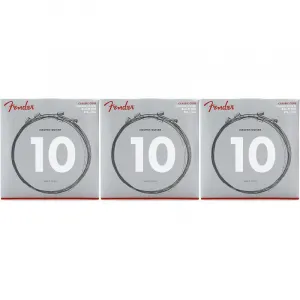Струнные для электрогитары Fender 3155R Classic Core с винтажным никелевым наконечником - .010-.046 обычного натяжения (3 упаковки)