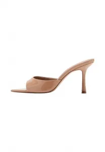 Мюли на каблуках Mango, Nude