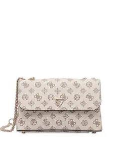 Сумка на плечо Daryna с логотипом-табличкой Guess Usa, нейтральный