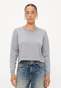 Джемпер Vero Moda Petite VMSILJE O NECK SHORT, Medium Grey Melange/Mottled Grey