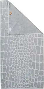 Done. банное полотенце "Кроко", (1 шт.), переплетение "высокое-низкое" под кожу крокодила 70х140 см (1 шт.), цвет silbergrau