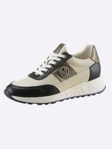 Heine Кроссовки черного и кремового цвета