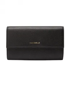 Металлический большой кошелек Coccinelle, черный
