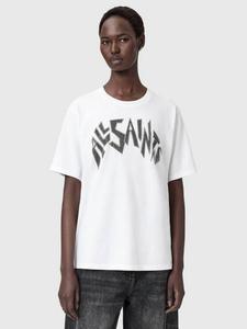 Футболка Boyfriend с логотипом Zinc AllSaints, Optic White