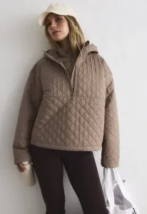 Укороченная стеганая легкая куртка Aim’N, Espresso