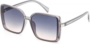 Женские солнцезащитные очки Harley-Davidson с крупными линзами и стразами, синяя оправа