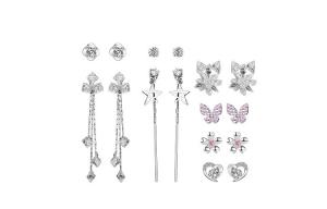 CHIMERA Синтетические циркониевые сверкающие роскошные серьги-гвоздики для женщин