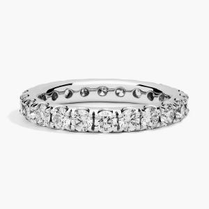 Кольцо Riviera Pavé Diamond Eternity из 14-каратного белого золота (2 карата Tw. - HI / SI1-SI2) Blue Nile