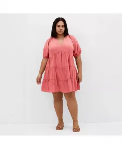 Платье Kara больших размеров CITY CHIC, красный