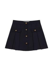 Philosophy Di Lorenzo Serafini Kids плиссированная юбка на пуговицах, синий