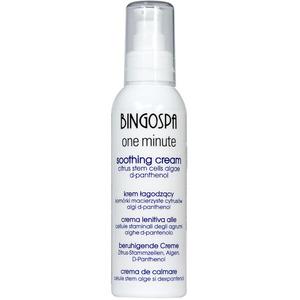 Успокаивающий крем для лица со стволовыми клетками цитрусовых, водорослями, д-пантенолом, 135 г Bingospa One minute