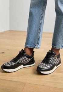 Кроссовки на шнуровке Tamaris, черный