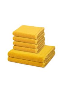 Набор полотенец Vossen Vegan Life, 6 штук, 100x50/140x67 см, желтый