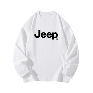 Футболка для школьников с круглым вырезом Moderate Jeep, белый