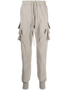 Rick Owens спортивные брюки с низким шаговым швом и кулиской, серый