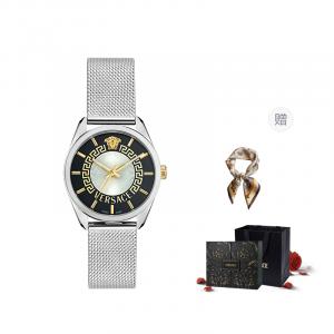 VERSACE Часы New V Circle 36mm, Silver