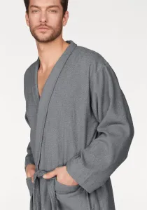 Мой домашний халат унисекс "Travel" (1 шт.), мужской и женский, легкий, длинный халат, S-3XL My Home, серый