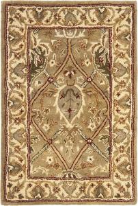 SAFAVIEH коллекция Persian Legend декоративный ковер, 61 x 92 см, Light Green & Beige, ручной работы традиционная шерсть, идеально для помещений с высокой проходимостью в прихожей, гостиной, спальне (PL819A)