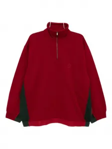 Толстовка с логотипом на молнии VETEMENTS, красный