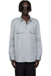 Acne Studios Серая рубашка с накладным карманом